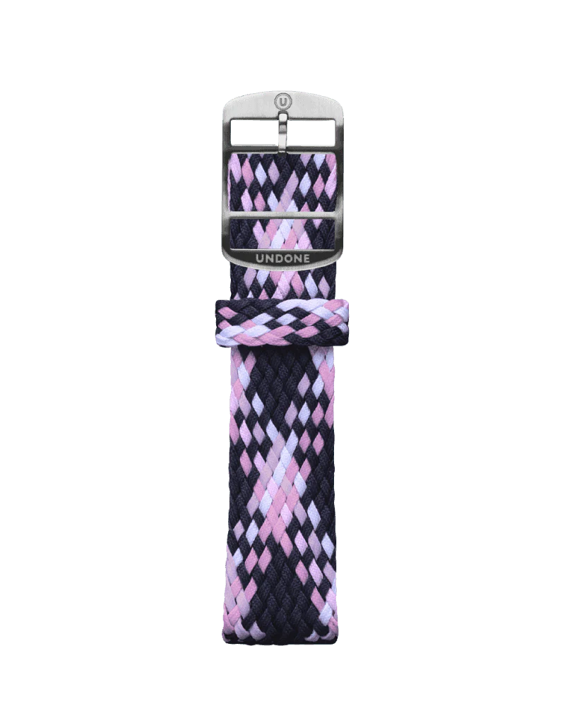 Perlon Pattern Pink / Navy / White - Image 3