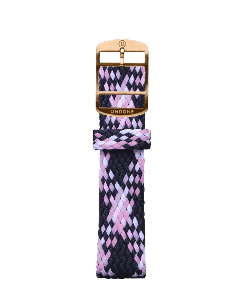 Perlon Pattern Pink / Navy / White - Image 4