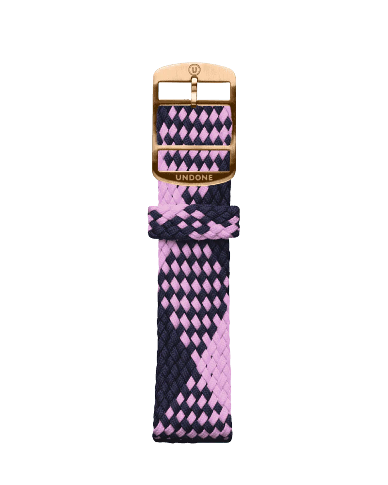 Perlon Pattern Pink / Navy - Image 4
