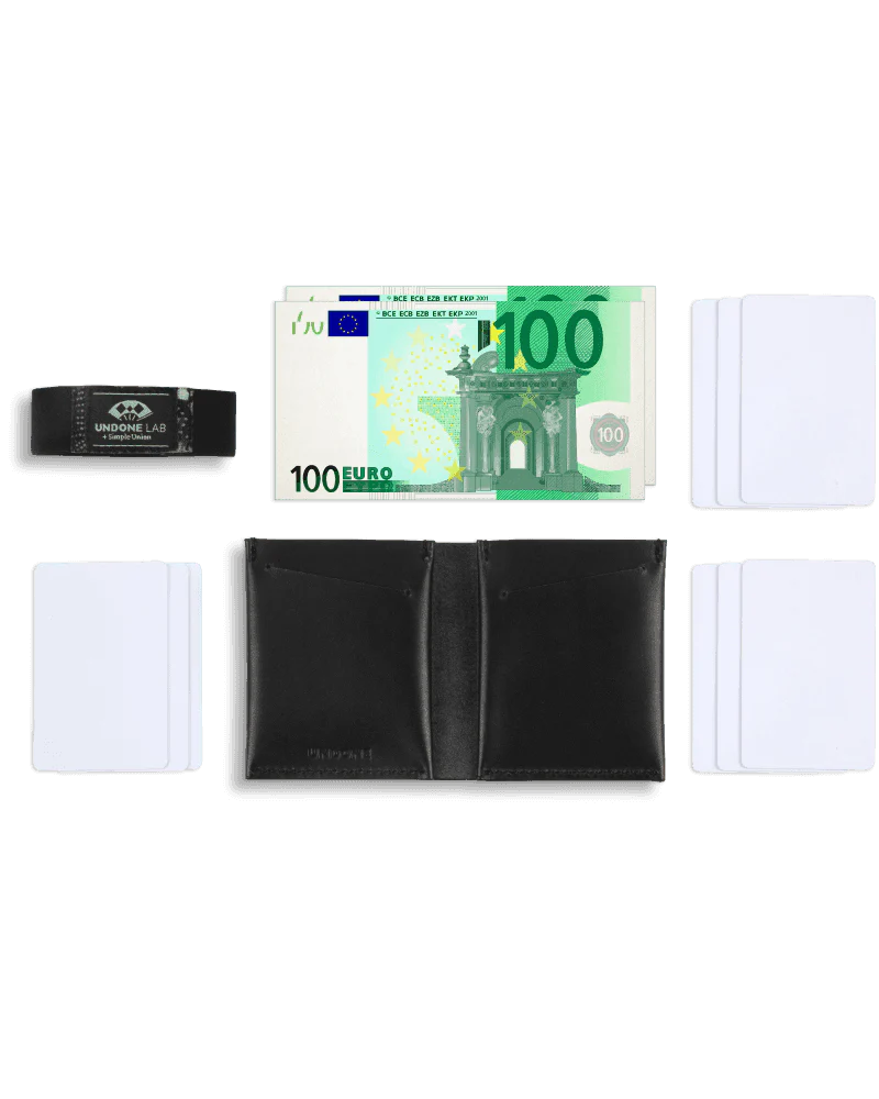 UNDONE LAB + Simple Union: Card Wallet (Black) - Image 5